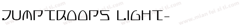 Jumptroops Light字体转换